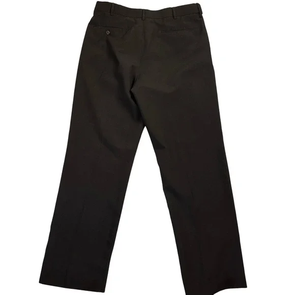 Men's‎ Dress Pants Size 36R Black Office Career Casual trouser - Picture 6 of 7